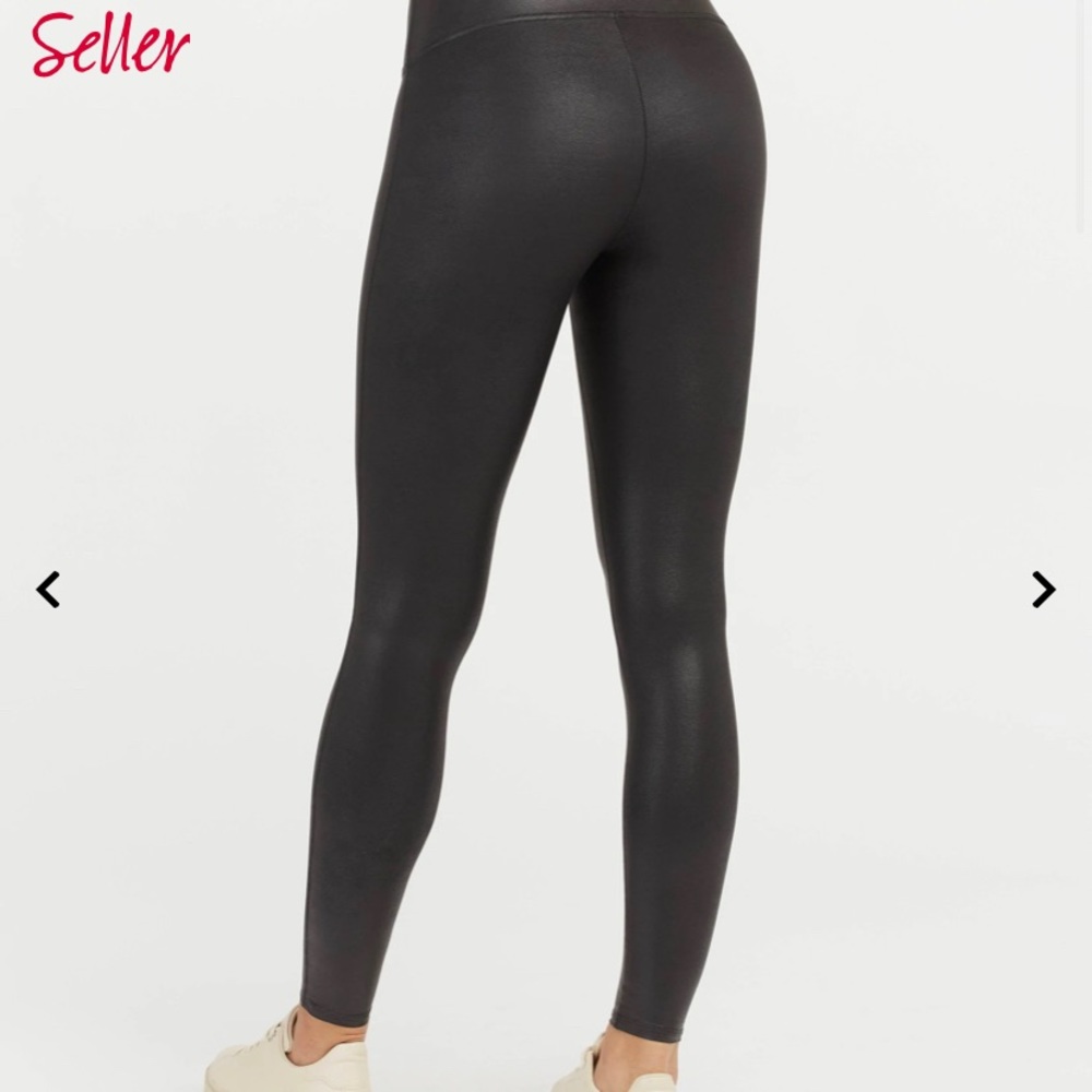 SPANX FAUX LEATHER LEGGINGS